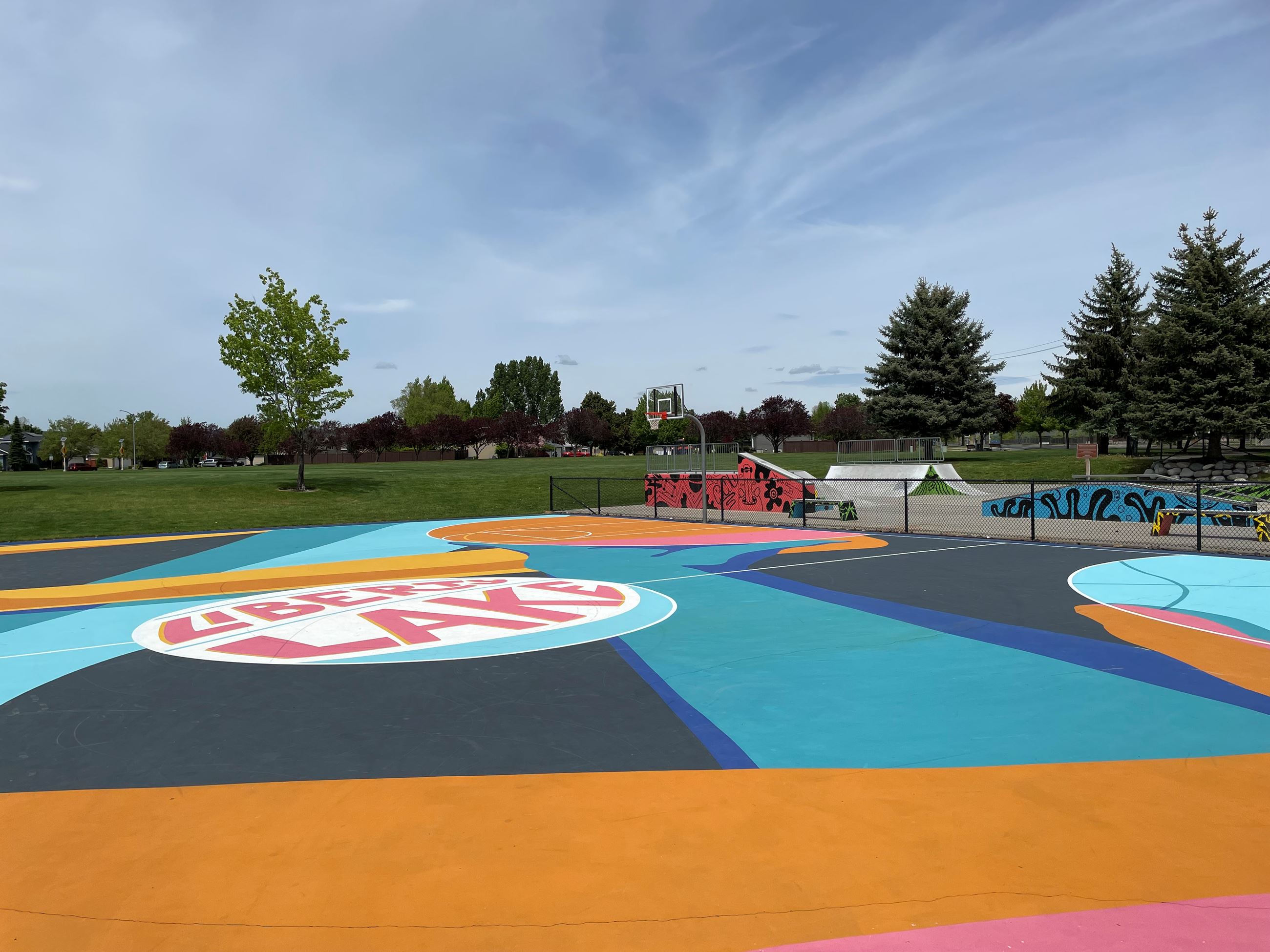 Image of Pavillion Basketball Court Mural