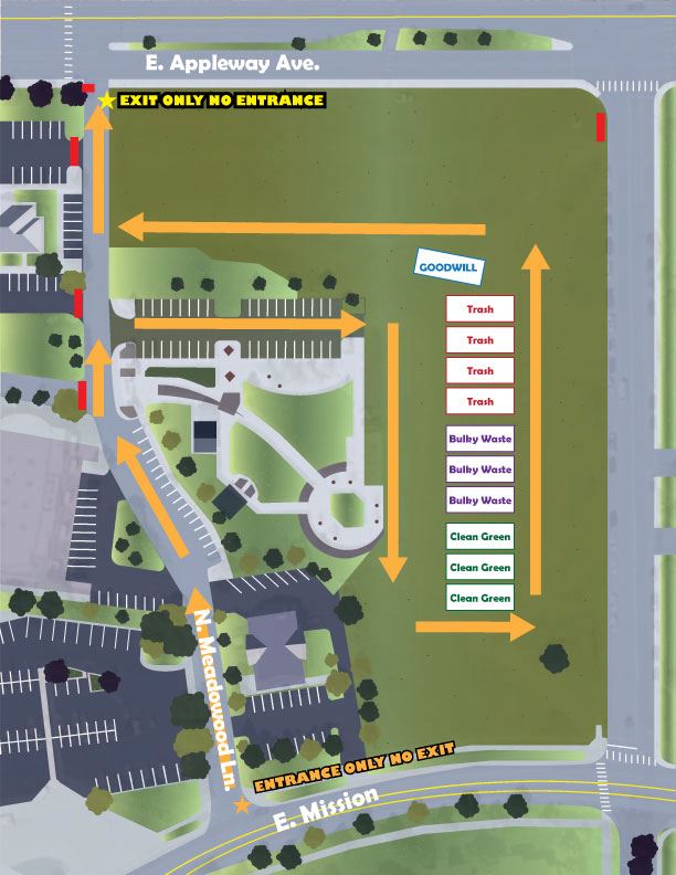 Clean Green & Bulky Waste Site Map